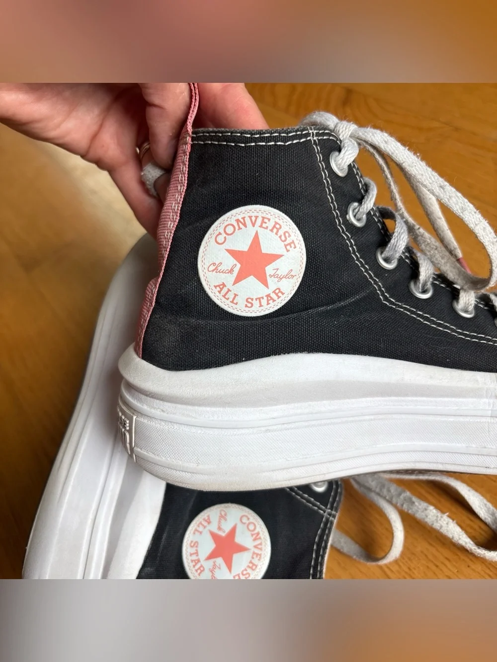 Converse Chuck Taylor Platform sneakers All Star Move high-top shoes Youth Sz 3